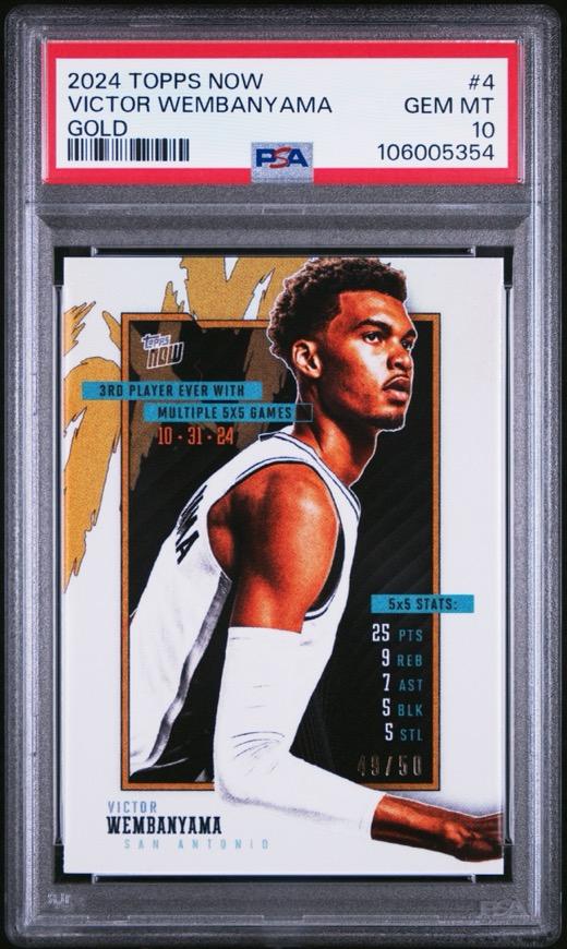 Graded sports card slab