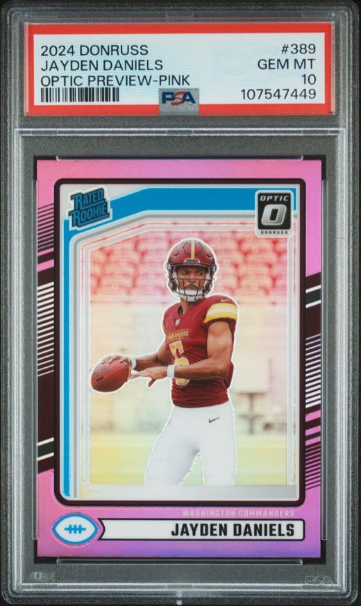 Graded sports card slab