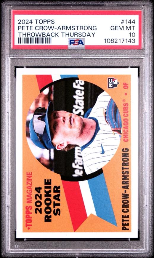 Graded sports card slab