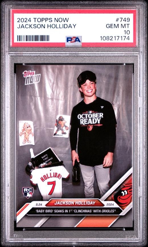 Graded sports card slab