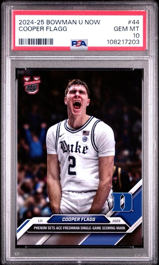 Graded sports card slab