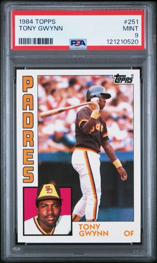 Graded sports card slab