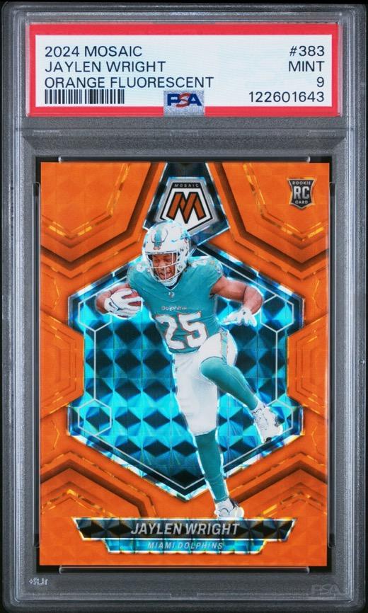 Graded sports card slab