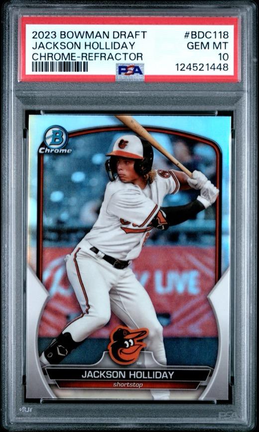 Graded sports card slab